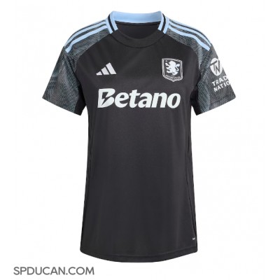 Zenski Nogometni Dres Aston Villa Boubacar Kamara #44 Gostujuci 2025-26 Kratak Rukav Zenski Nogometni Dres Aston Villa Boubacar Kamara #44 Gostujuci 2025-26 Kratak Rukav